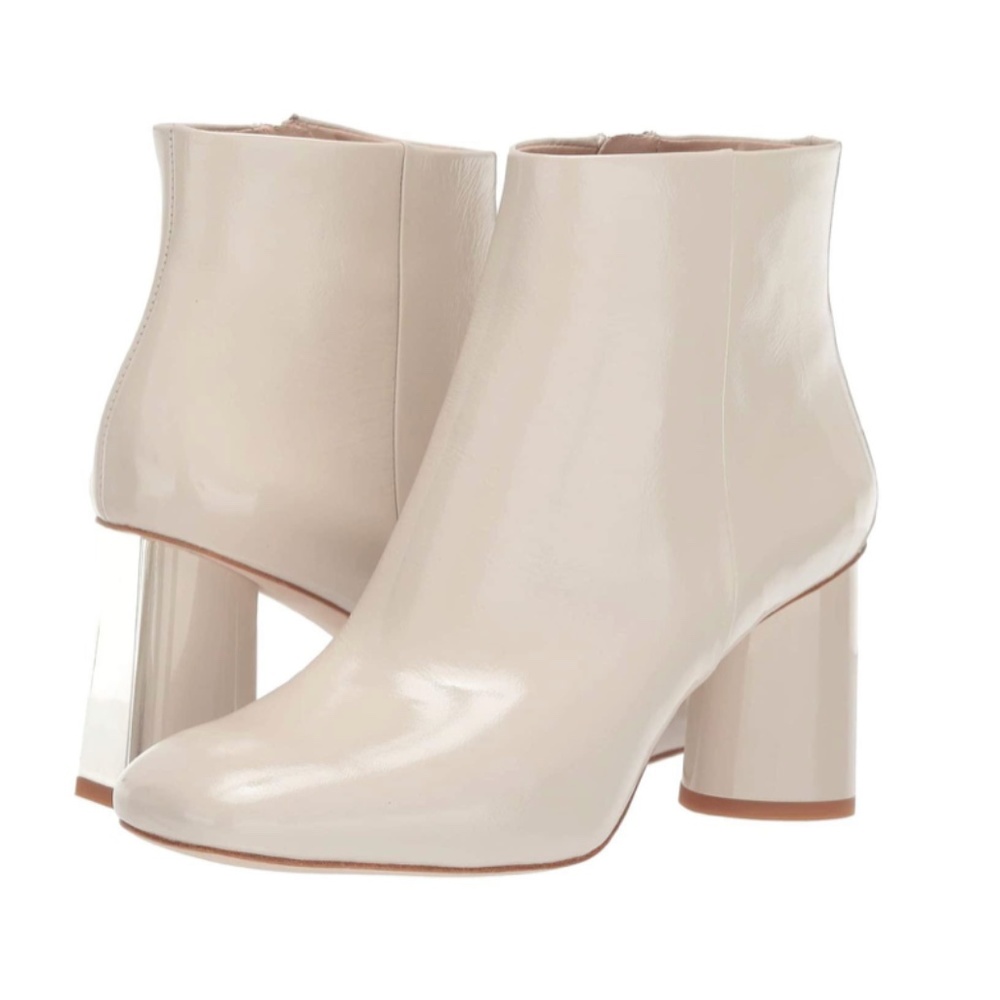 NWT Beatiful Kate Spade New York Square-Toe Block Heel Booties size 10 Bone